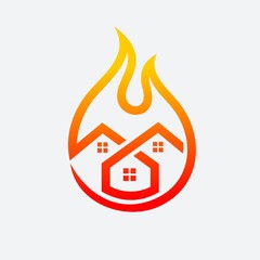 Poster - Fire Home Vector