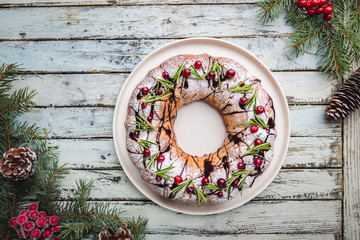 Homemade christmas cake