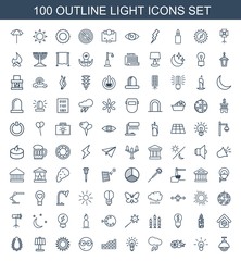 Sticker - 100 light icons