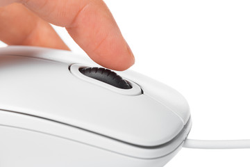 Computer mouse isolated on the white background