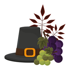 Wall Mural - thanksgiving day pilgrim hat