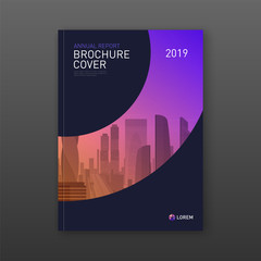 Wall Mural - Annual report brochure cover design layout