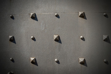 Metal Door with Pyramidal Studs - Background