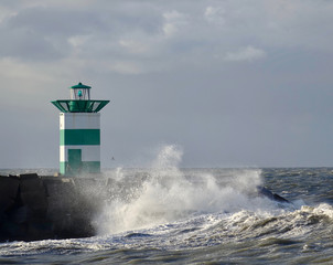 Wall Mural - NL. Storm on the North Sea