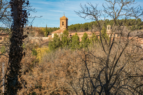 Fotografia The Stone Monastery in the province of Zaragoza is built in the transition from