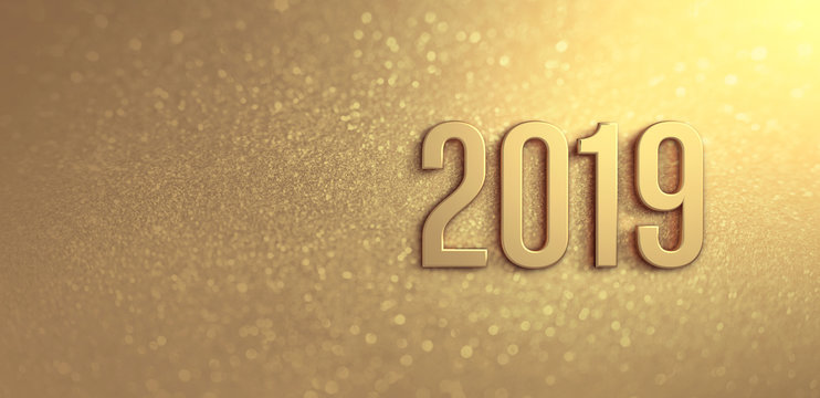 Gold Greeting card 2019