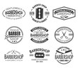 © Elegant Solution - Set of isolated logo or signs for barber shop