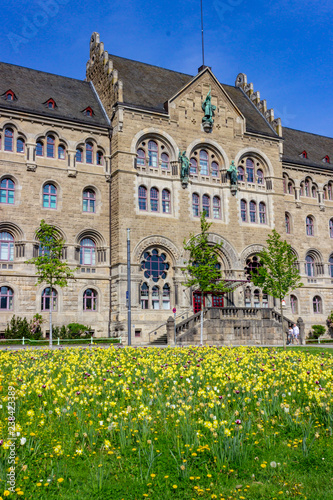 Fotografie, Obraz Preußisches Regierungsgebäude (prussian government building), Koblenz, Germany