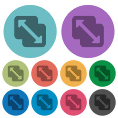 Canvas Print - Merge shapes color darker flat icons