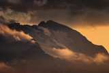 Fototapeta Na sufit - Sunset on Marmolada Dolomites Italy