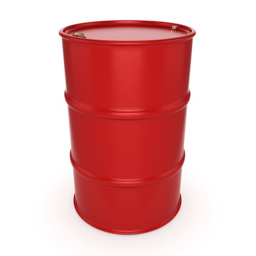 3D rendering red barrel