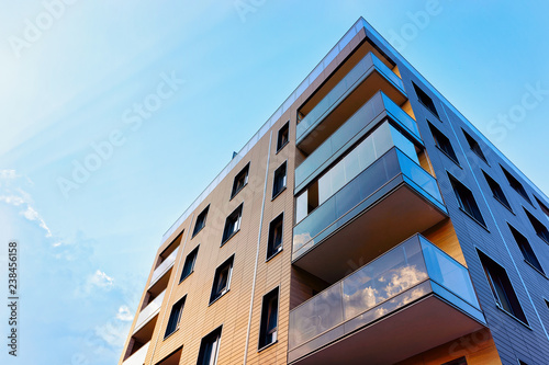 Fotomural New modern apartment building exterior