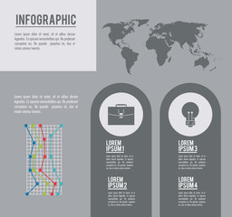 Poster - infographic whole world