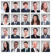 © ASDF - collage of portraits of successful young businessmen