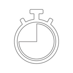 Poster - Stopwatch icon. Element of cyber security for mobile concept and web apps icon. Thin line icon for website design and development, app development