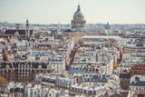 Fototapeta Paryż - Das Panthéon und dächer von paris