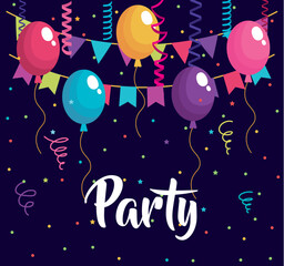 party pennant and gloves design