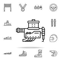 Poster - engine icon. motor sports icons universal set for web and mobile