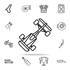 Poster - bolide icon. motor sports icons universal set for web and mobile