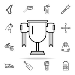 Poster - trophy icon. motor sports icons universal set for web and mobile