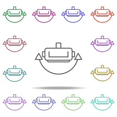 Poster - virtual reality glasses icon. Elements of Virtual Reality in multi color style icons. Simple icon for websites, web design, mobile app, info graphics