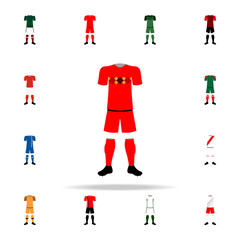 Poster - Belgium national football form illustration icon. Football icons universal set for web and mobile
