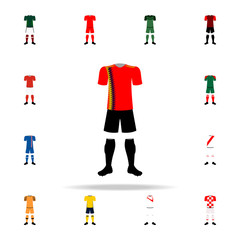 Poster - Spain national football form illustration icon. Football icons universal set for web and mobile