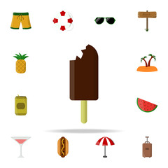 Poster - ice cream colored icon. summer icons universal set for web and mobile