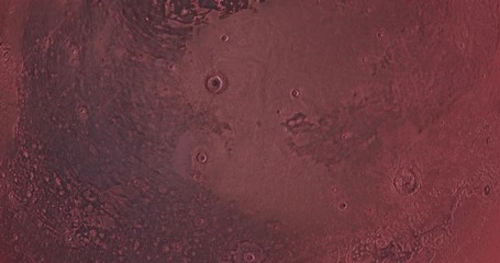 Wall Mural - a looping mars surface rotation.