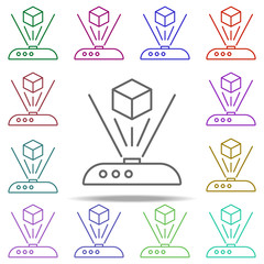 Poster - smart vacuum cleaner icon. Elements of intelligence in multi color style icons. Simple icon for websites, web design, mobile app, info graphics