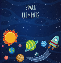 Sticker - A space element template