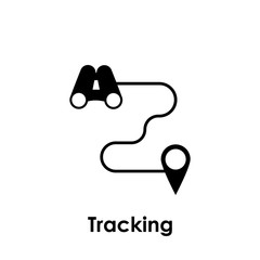 Aufkleber - binocular, pin, tracking icon. One of business collection icons for websites, web design, mobile app