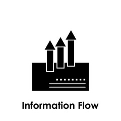 Aufkleber - note, arrow, up, information flow icon. One of business collection icons for websites, web design, mobile app
