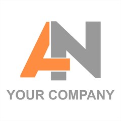 AN, NA initials letter company logo