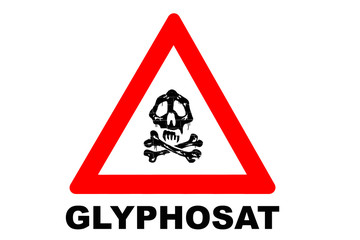 Wall Mural - Glyphosat Warnschild