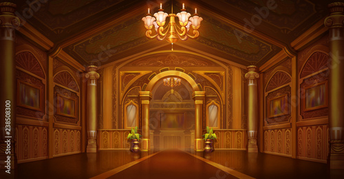 Golden Palace Golden City Castle Interior Fiction