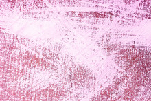 Abstract Pink Uneven Surface Painted With White Paint, Background, Texture