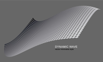 Aufkleber - bright abstract background with a dynamic waves