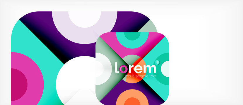 Abstract round elements composition background, organic design