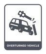 © Meth Mehr - overturned vehicle icon vector
