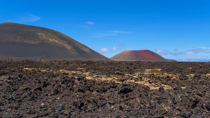 Wall Mural - Canary islands lanzarote volcano lava outdoor nature day