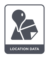 Wall Mural - location data icon vector