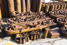Rusted Munitions, Bomb Housings And Unexploded Ordnance Recovered And Disarmed In Rural Laos