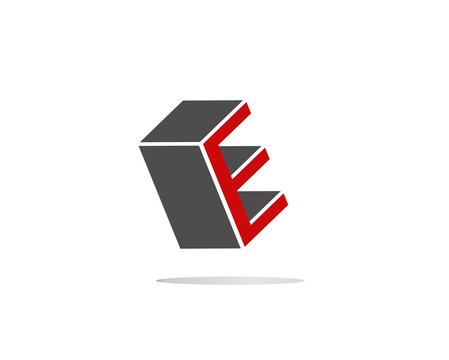 
Letter E logo square design abstract.
Logo icon design template.
