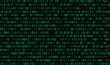 © Tsvetina - Binary code vector background. Green binary ones zeros code on black background.