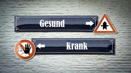 Wall Mural - Schild 405 - Gesund