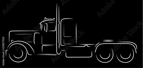 Free Free 129 Semi Truck Silhouette Svg SVG PNG EPS DXF File