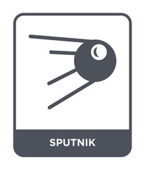 Sticker - sputnik icon vector