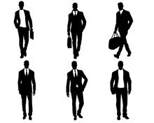 Man Black Silhouette Briefcase Free Stock Photo - Public Domain Pictures