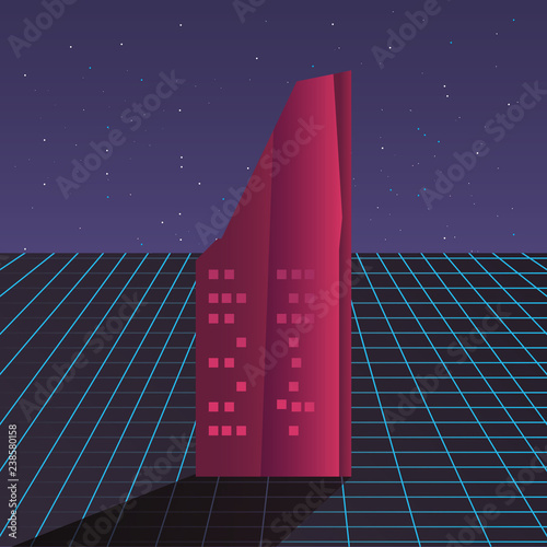Fotografía futurist building digital innovation background